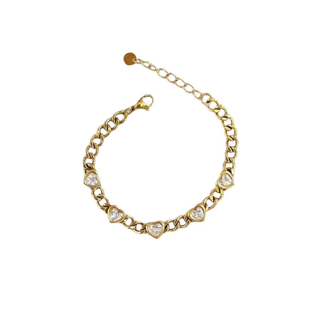 Diamond Heart Bracelet