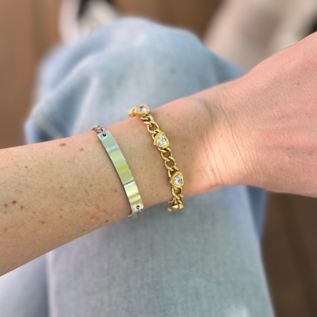 Diamond Heart Bracelet