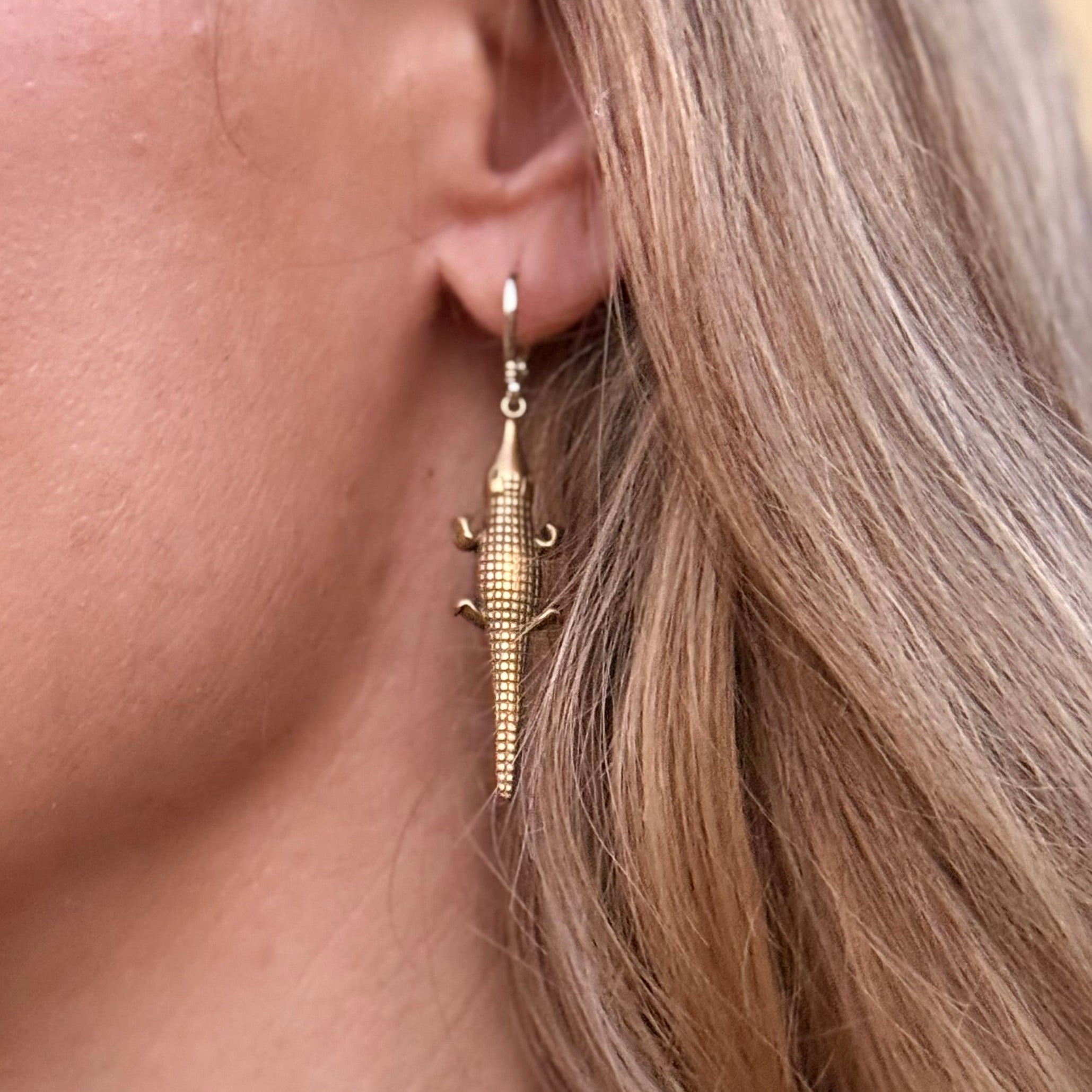 Crocodile Earrings