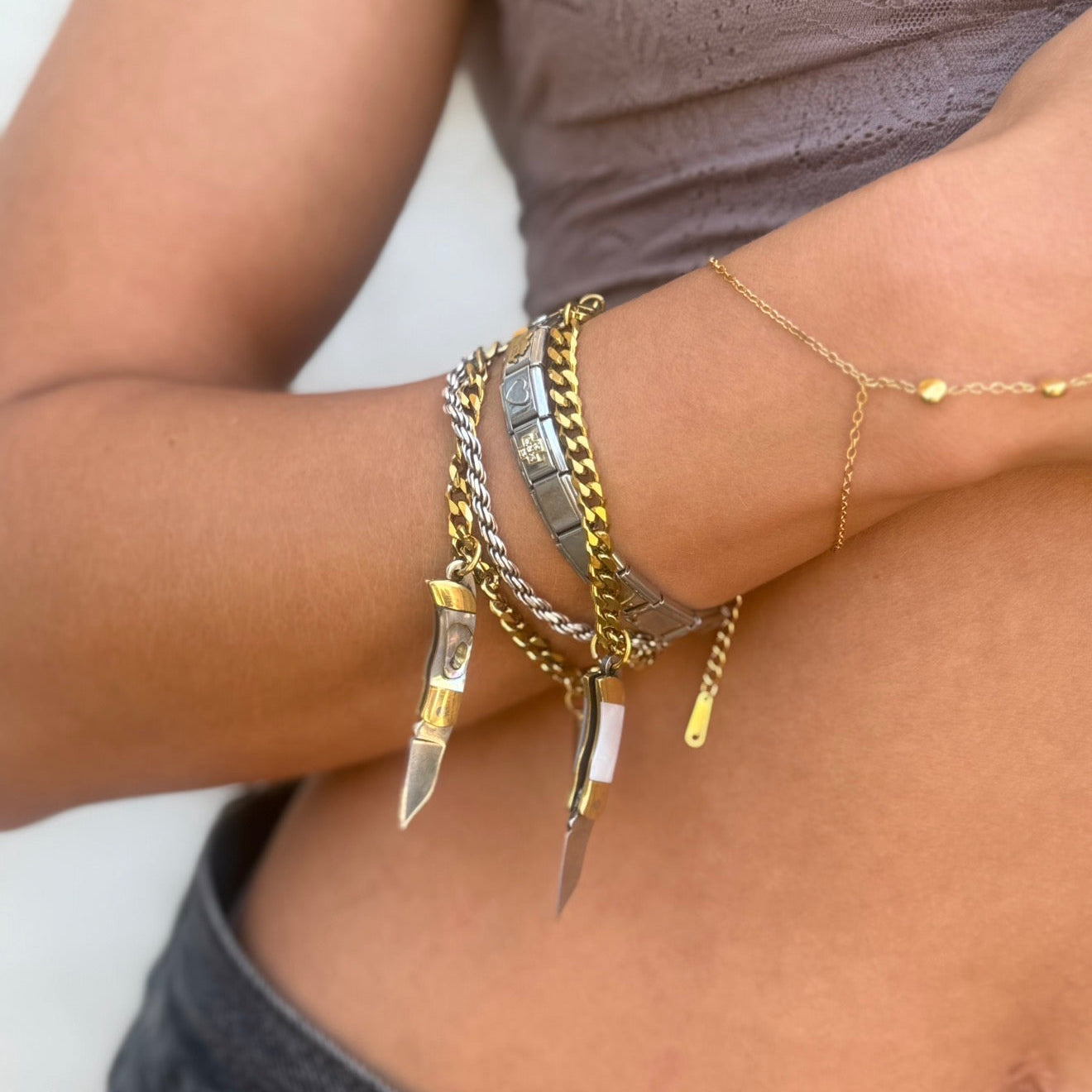 The Knife Bracelet/Bag Charm
