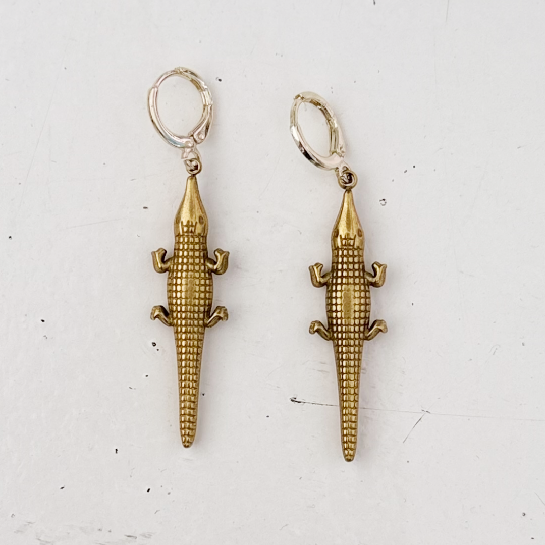 Crocodile Earrings
