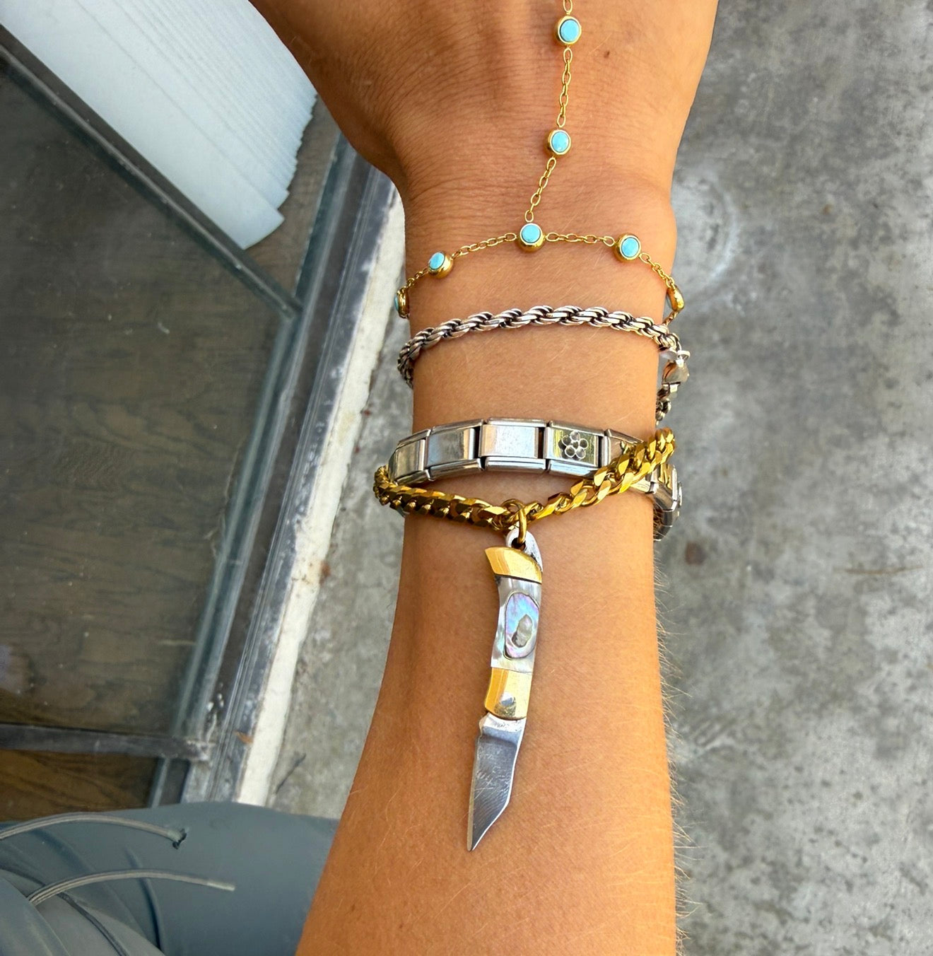 The Knife Bracelet/Bag Charm