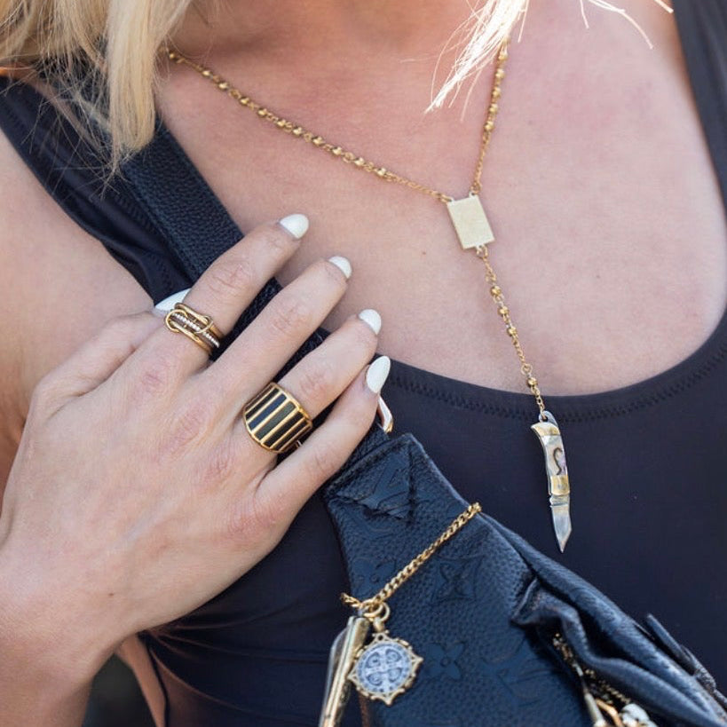 Piano Ring - Black Onyx