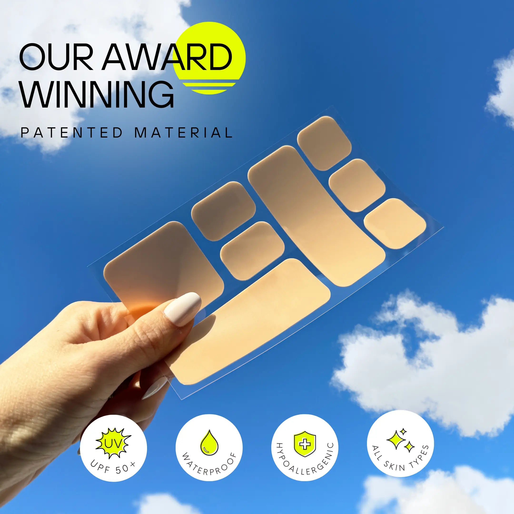 Targeted UV Squares Protection by Sun Patch
