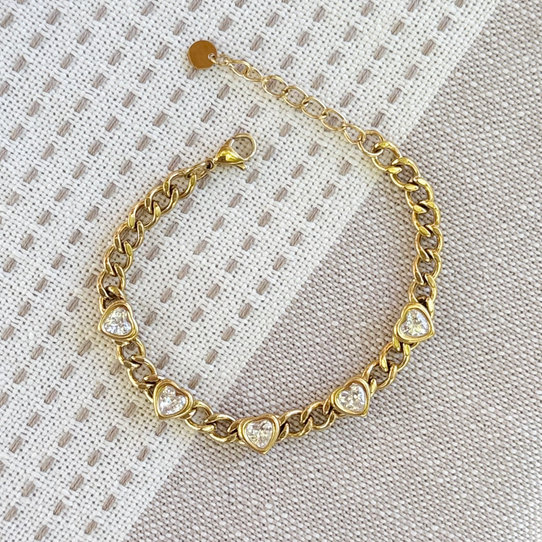 Diamond Heart Bracelet