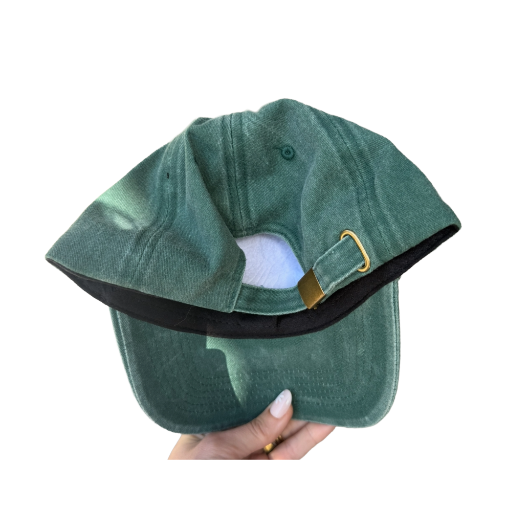 HELLO SHADE™ Dad Hat — Vintage Wash Green