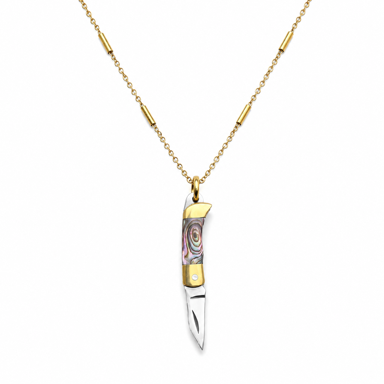 Bar Link Knife Necklace