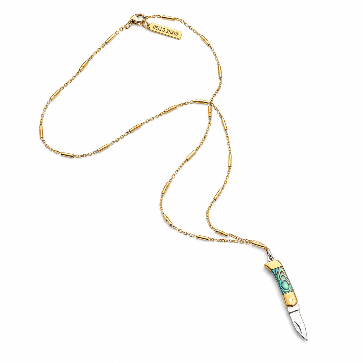 Bar Link Knife Necklace