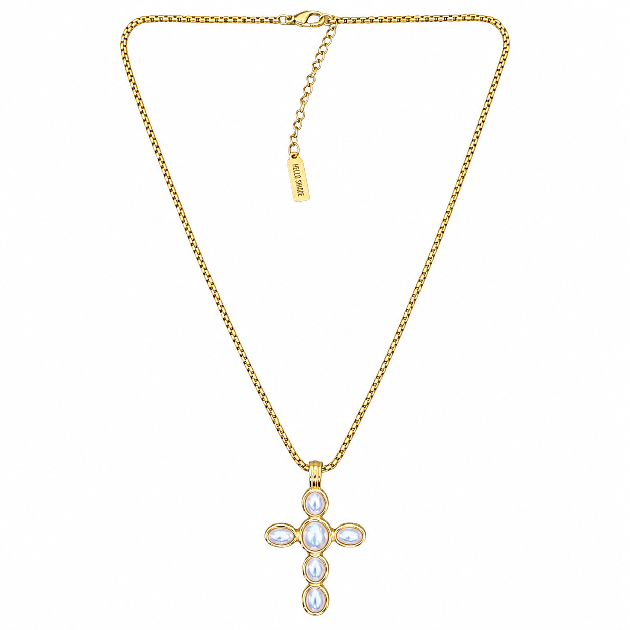 Pearl Statement Cross Necklace