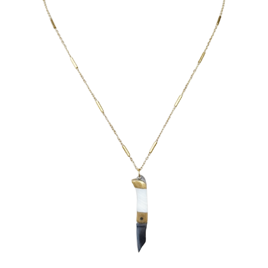 Bar Link Knife Necklace