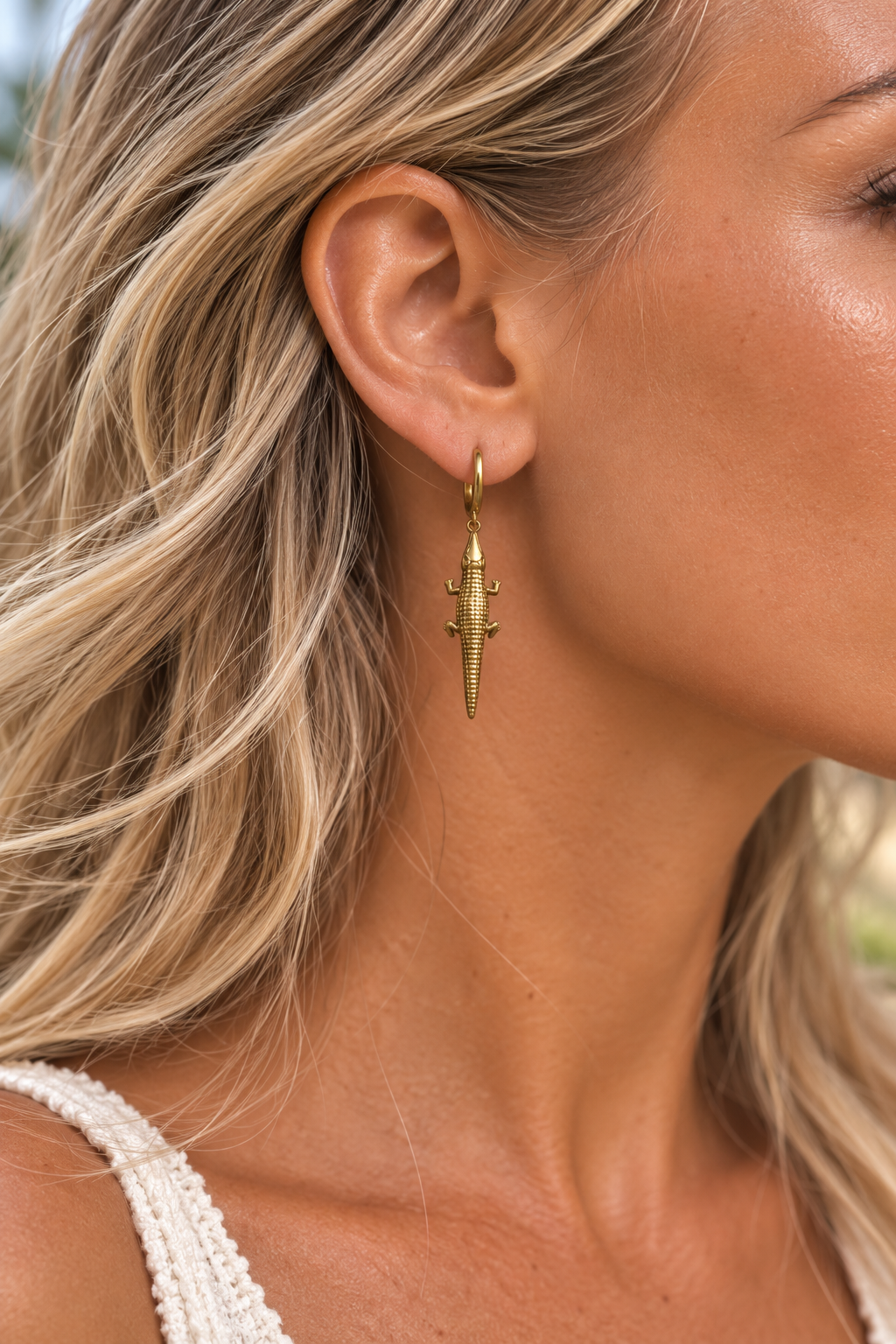 Crocodile Earrings