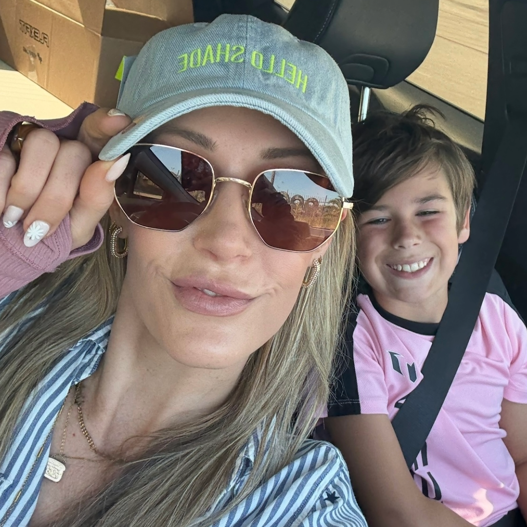 HELLO SHADE™ Dad Hat — Vintage Light Denim